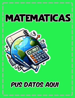 Portada para cuaderno de matematicas Aestethic 1